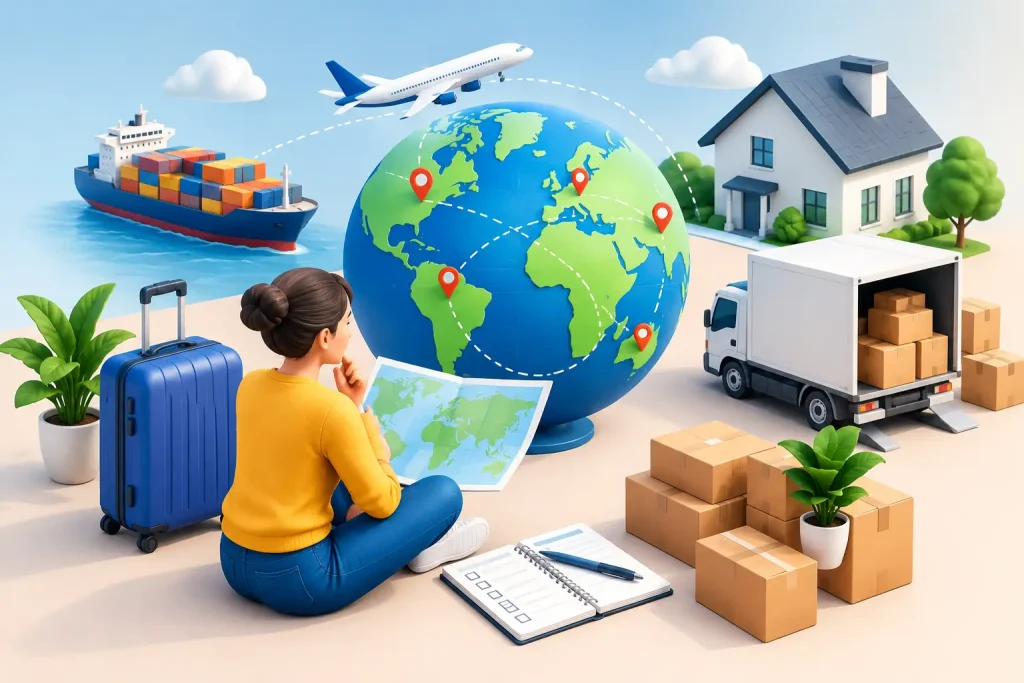 Internationalen Umzug planen: So gelingt es